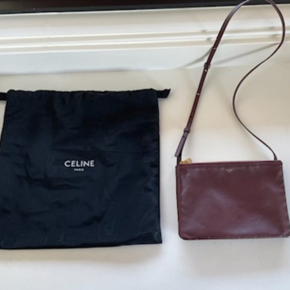 Celine Large Trio in Burgundy